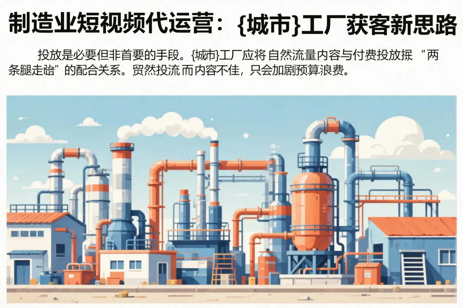 制造业短视频代运营:文登工厂获客新思路